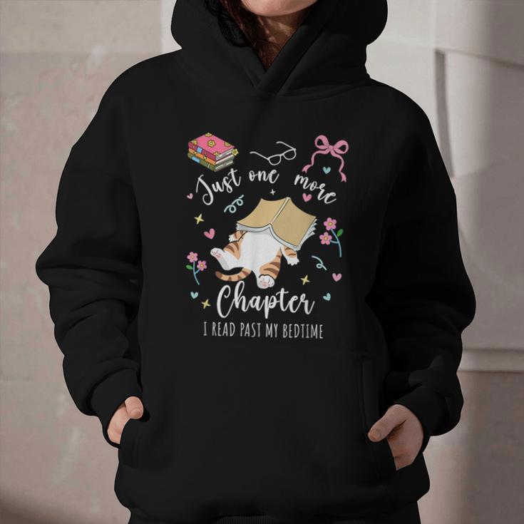 Just One More Chapter I Read Past My Bedtime Cat Book Lover Graphic Youth Hoodie Just One More Chapter I Read Past My Bedtime Cat Book Lover Graphic Youth Hoodie