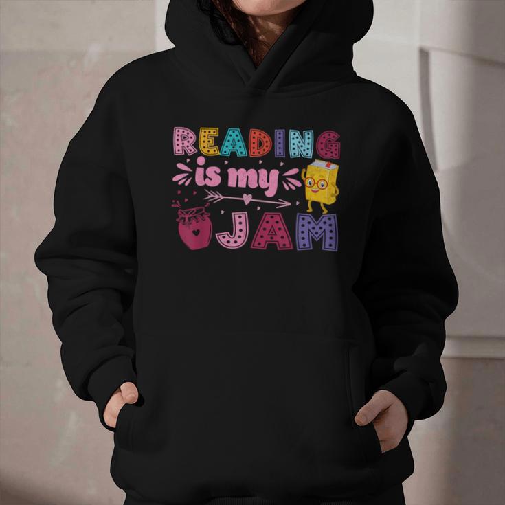 Kids Reading Book Lover Reading Is My Jam Graphic Youth Hoodie