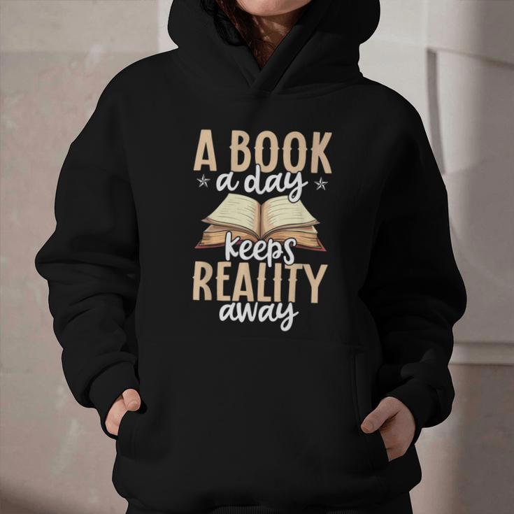 Librarian A Book A Day For Book Lover Reading Library Graphic Youth Hoodie