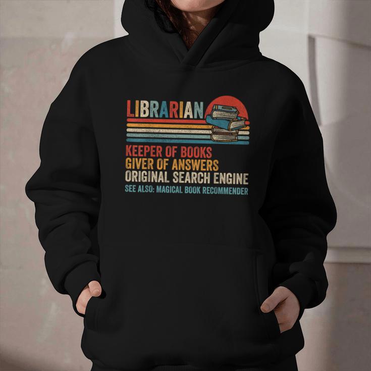 Librarian Definition Book Lover Library Workers Day Graphic Youth Hoodie
