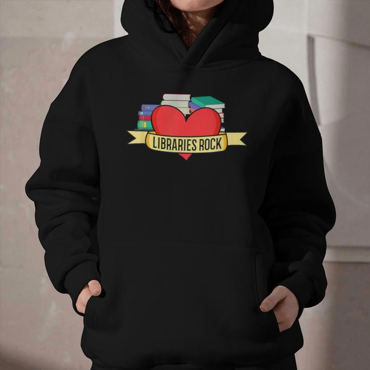 Librarian Library Assistant Libraries Rock Book Lover Graphic Youth Hoodie Librarian Library Assistant Libraries Rock Book Lover Graphic Youth Hoodie