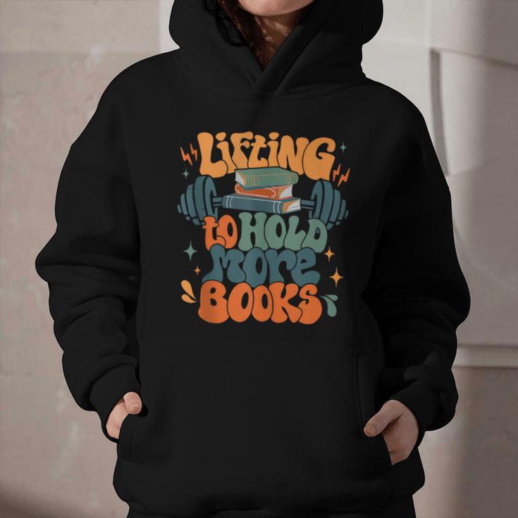 Lifting To Hold More Books Weightlifting Workout Bookish Graphic Youth Hoodie