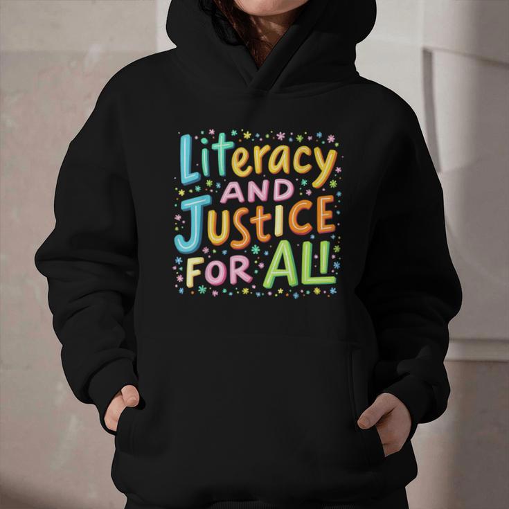 Literacy And Justice For All Protect Banned Books Library Graphic Youth Hoodie