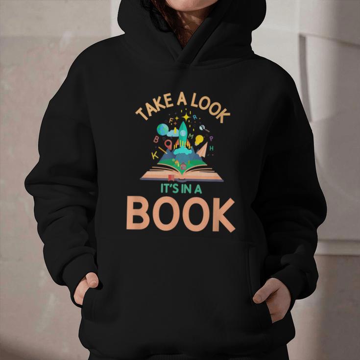 Take a Look It's In a Book Reading Teacher Book Lover Graphic Youth Hoodie Take a Look It's In a Book Reading Teacher Book Lover Graphic Youth Hoodie