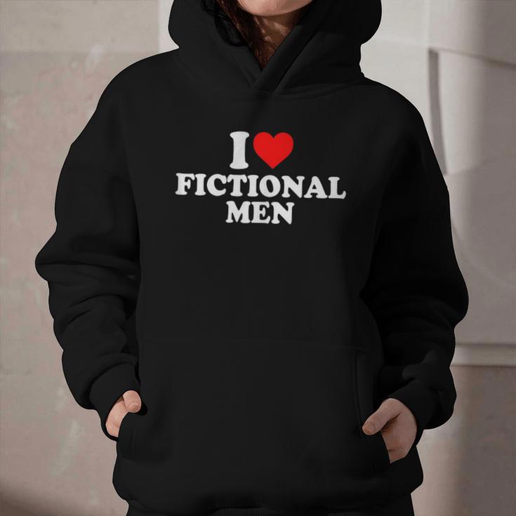 I Love Heart Fictional Men Simple Cute Books Reading Graphic Youth Hoodie