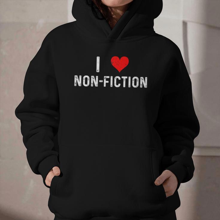 I Love Non Fiction Heart Books Reading Writing Writer Read Graphic Youth Hoodie I Love Non Fiction Heart Books Reading Writing Writer Read Graphic Youth Hoodie