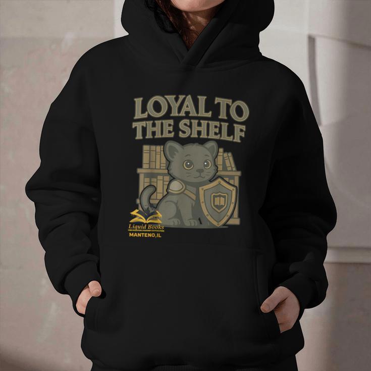 Loyal To The Shelf Knight Panther Book Lover Graphic Youth Hoodie