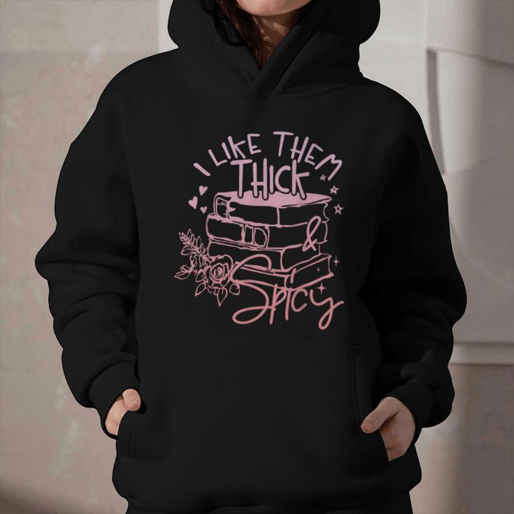I Like Them Thick And Spicy Booktok Reader Graphic Youth Hoodie I Like Them Thick And Spicy Booktok Reader Graphic Youth Hoodie
