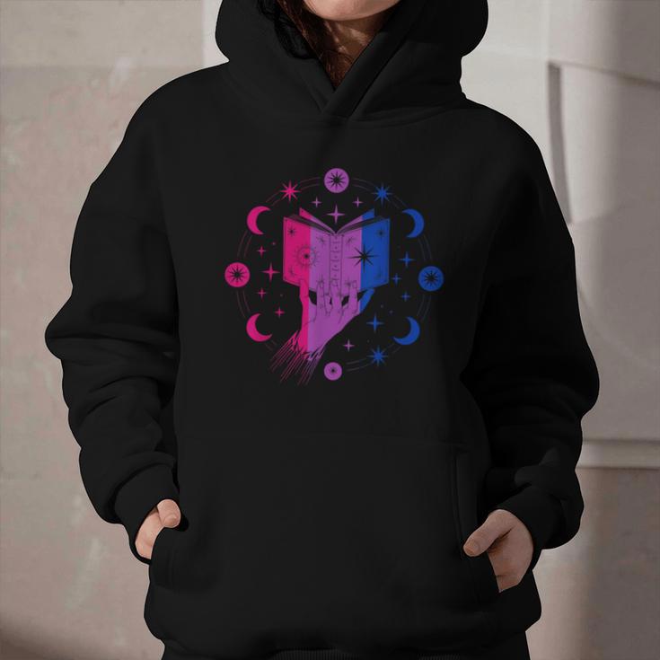Magic Bi-Pride Book Of Cosmic Energy Graphic Youth Hoodie
