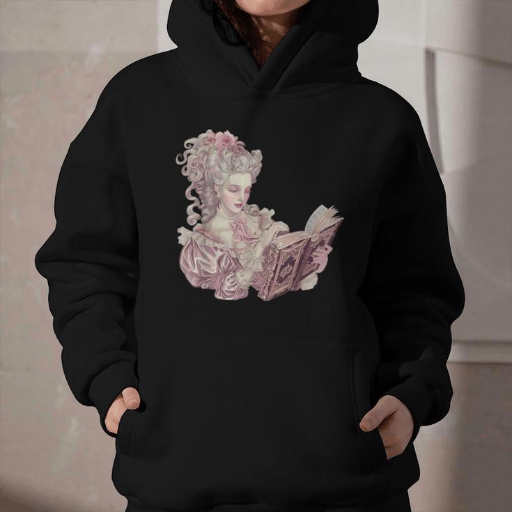 Marie Antoinette Reading A Book Graphic Youth Hoodie Marie Antoinette Reading A Book Graphic Youth Hoodie