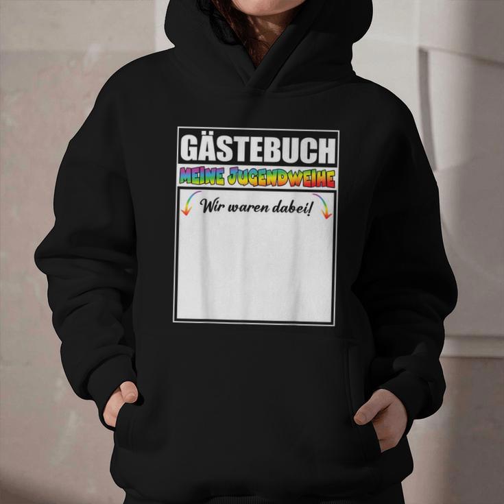 Meine Jugendweihe Guest Book Colourful Wir Waren Dabei MäDchen German Graphic Youth Hoodie
