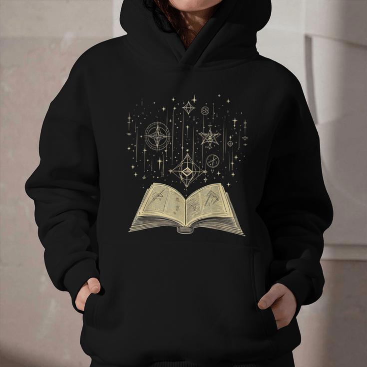 Mystic Astral Lunar Celestial Witch Spell Book Graphic Youth Hoodie
