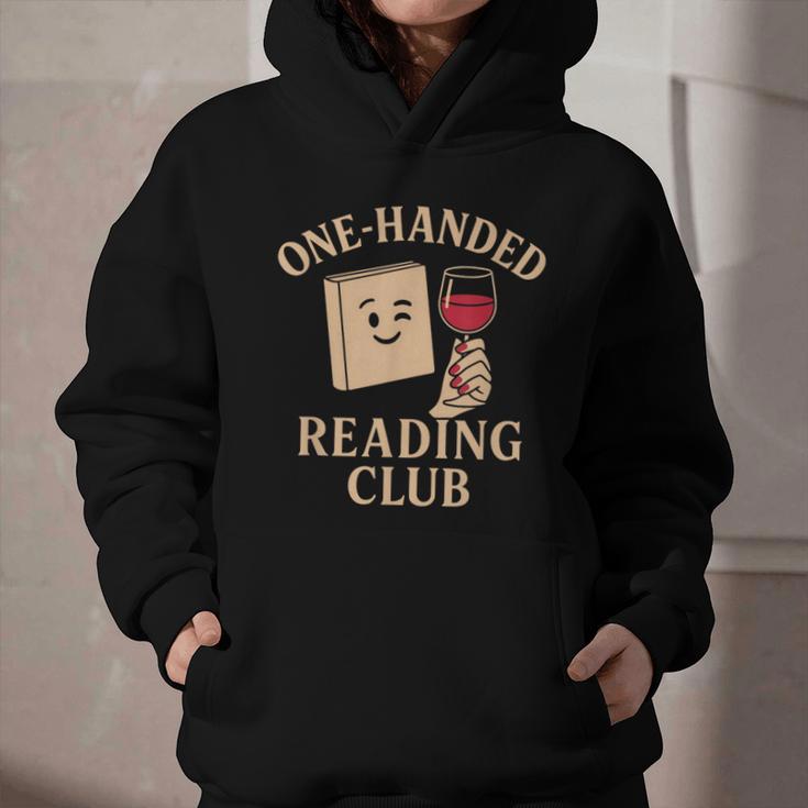 One-Handed Reading Club Smutty Book Lover Graphic Youth Hoodie One-Handed Reading Club Smutty Book Lover Graphic Youth Hoodie