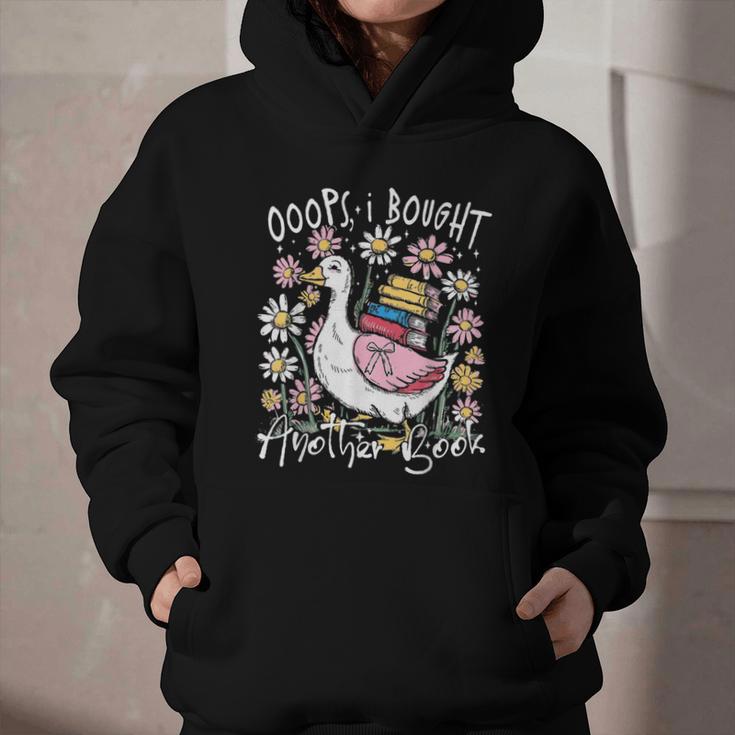 Oops I Bought Another Book Goose Bookish Graphic Youth Hoodie