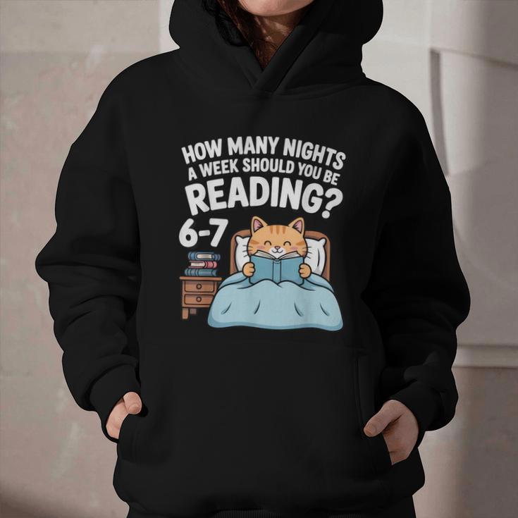 Orange Cat Reading Book 67 Six Seven Meme Graphic Youth Hoodie Orange Cat Reading Book 67 Six Seven Meme Graphic Youth Hoodie