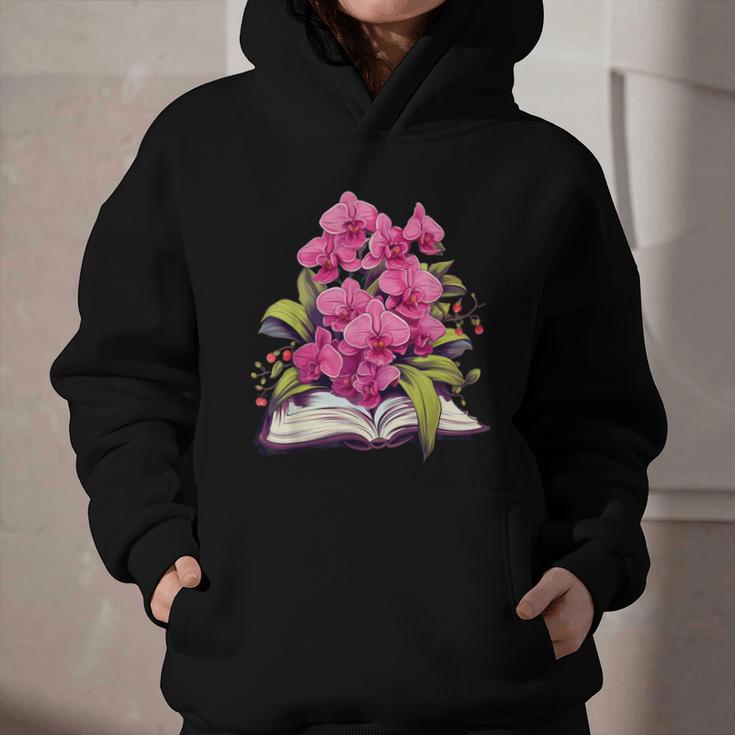 Orchids Flowers Book Floral Graphic Youth Hoodie