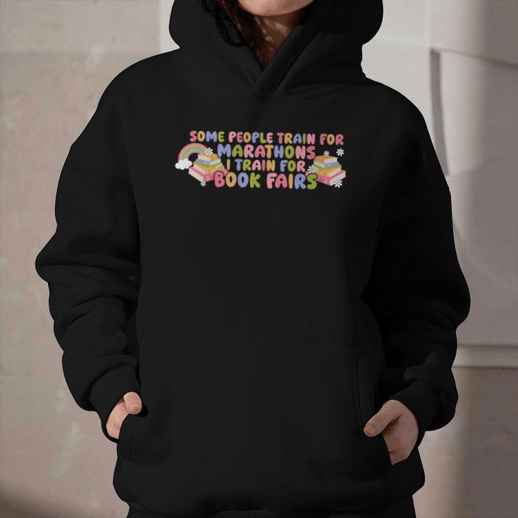 Some People Train For Marathons I Train For Book Fairs Graphic Youth Hoodie