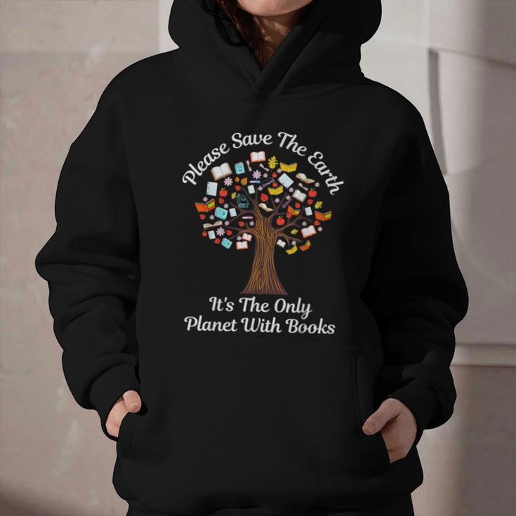 Please Save The Earth It's The Only Planet With Books Graphic Youth Hoodie Please Save The Earth It's The Only Planet With Books Graphic Youth Hoodie