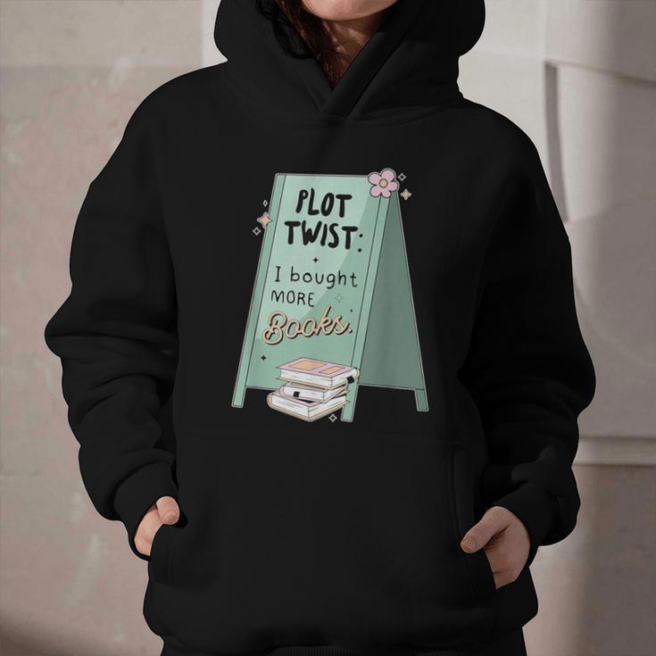 Plot Twist I Bought More Books Bookish Graphic Youth Hoodie