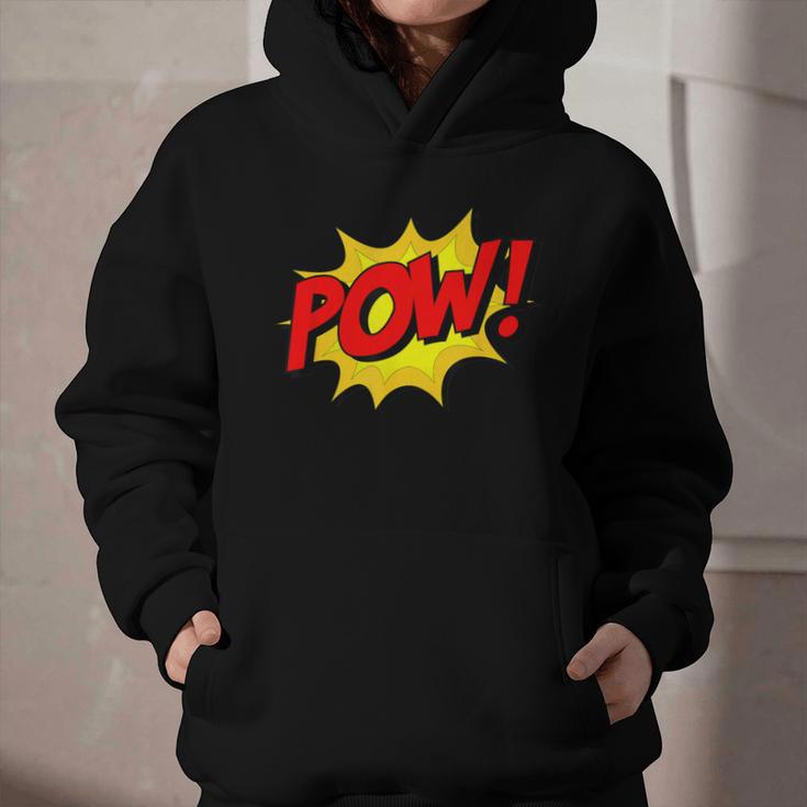 POW -Adults Kids Comic Book Cartoon Pop Art Novelty Sarcastic Graphic Youth Hoodie POW -Adults Kids Comic Book Cartoon Pop Art Novelty Sarcastic Graphic Youth Hoodie