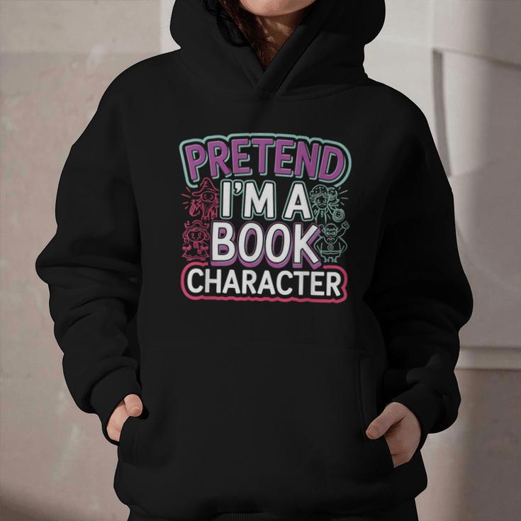 Pretend I'm A Book Character Reader Fan Cosplay Graphic Youth Hoodie
