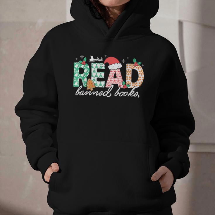 Read Banned Books Christmas Holiday Graphic Youth Hoodie Read Banned Books Christmas Holiday Graphic Youth Hoodie