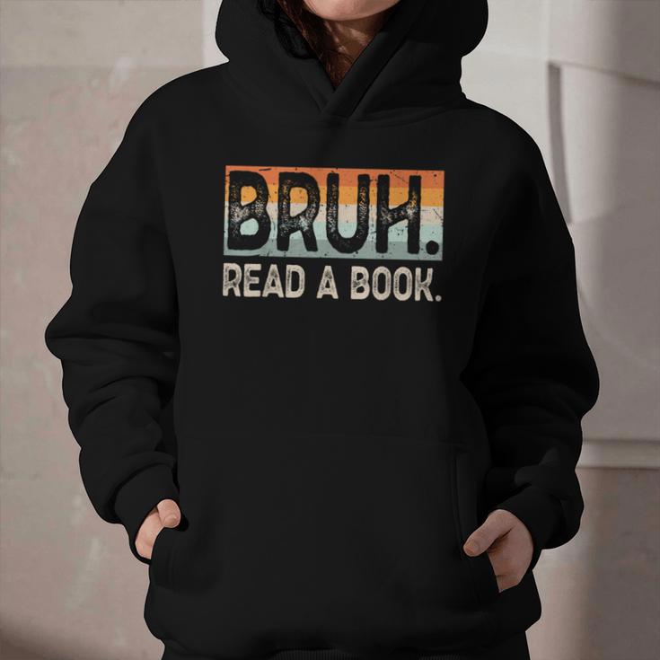 Read A Book Bruh Cool Ela English Teacher Reading Literature Graphic Youth Hoodie