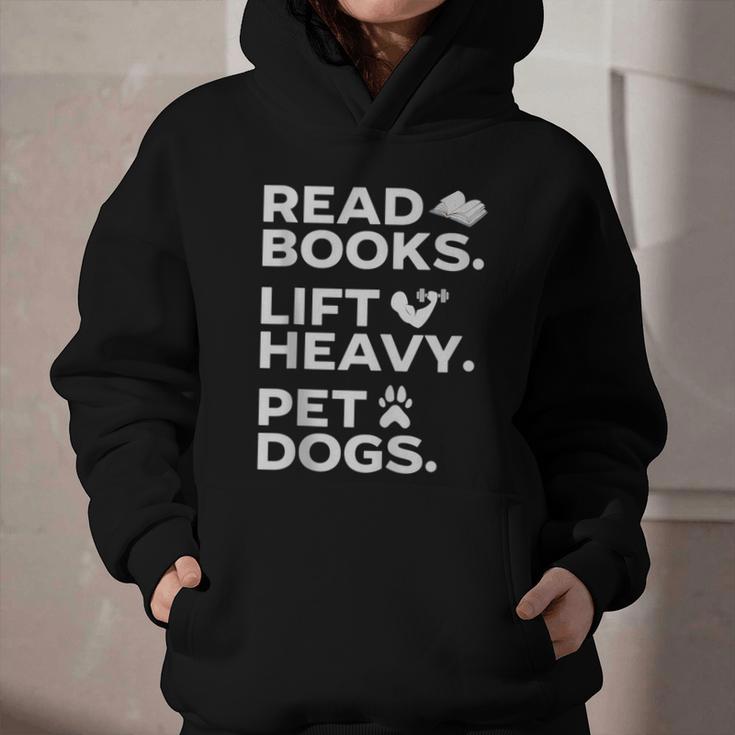 Read Books Lift Heavy Pet Dogs Graphic Youth Hoodie