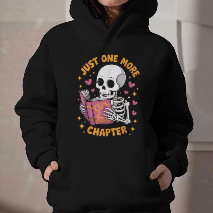 Read Books Lover Bookworm Cute Reading Just One More Chapter Graphic Youth Hoodie