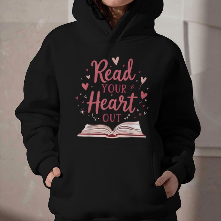 Read Your Heart Out Book Escape Into Stories Graphic Youth Hoodie Read Your Heart Out Book Escape Into Stories Graphic Youth Hoodie
