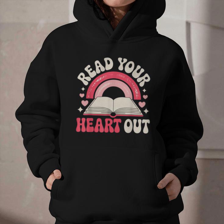 Read Your Heart Out Book Lover Fun Reading Time Graphic Youth Hoodie
