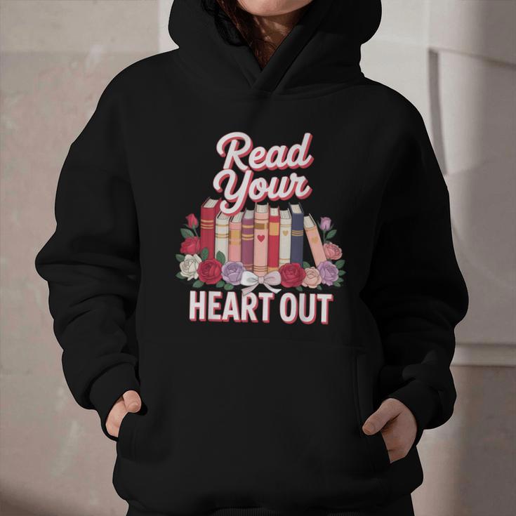 Read Your Heart Out Book Lover Reading Enthusiasts Floral Graphic Youth Hoodie Read Your Heart Out Book Lover Reading Enthusiasts Floral Graphic Youth Hoodie