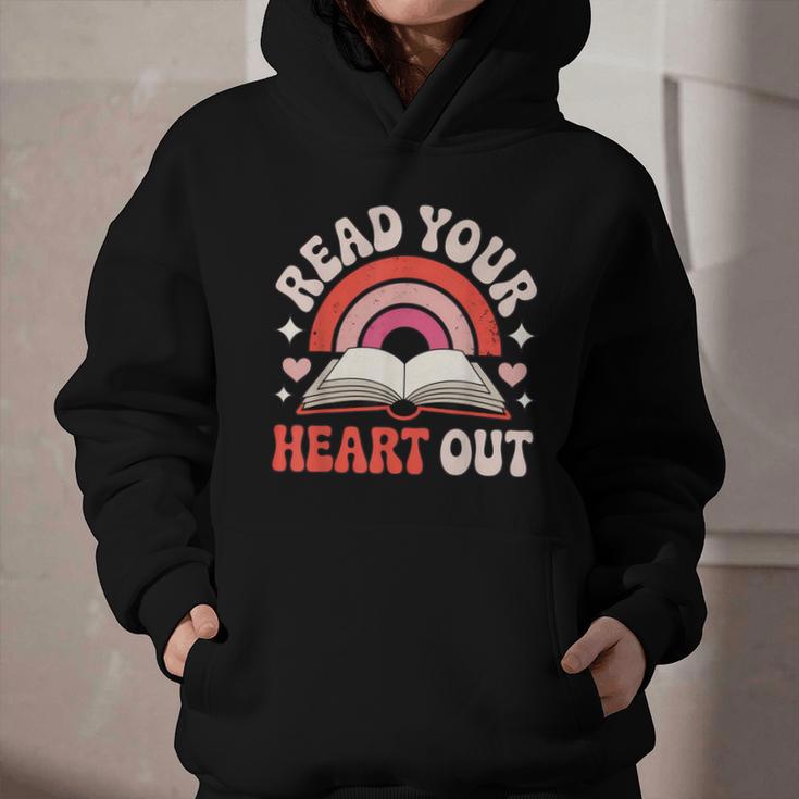 Read Your Heart Out Book Lovers Emotional Fall Vibes Graphic Youth Hoodie