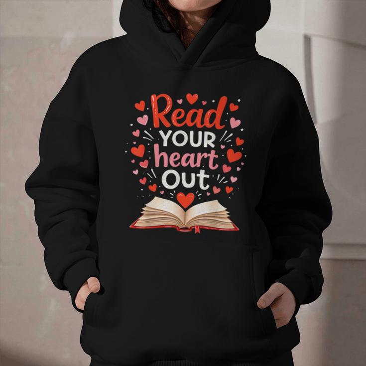 Read Your Heart Out Reading Book Lover Valentine Day Graphic Youth Hoodie Read Your Heart Out Reading Book Lover Valentine Day Graphic Youth Hoodie