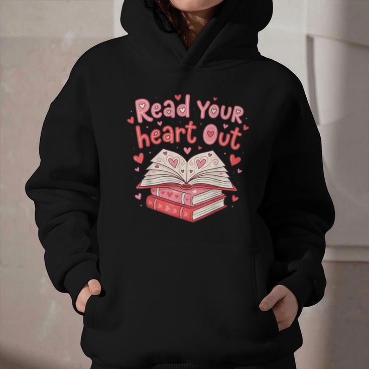Read Your Heart Out Teacher Valentines Day Book Lover Graphic Youth Hoodie Read Your Heart Out Teacher Valentines Day Book Lover Graphic Youth Hoodie