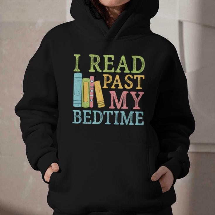 I Read Past My Bedtime Book Quote Humor Graphic Youth Hoodie