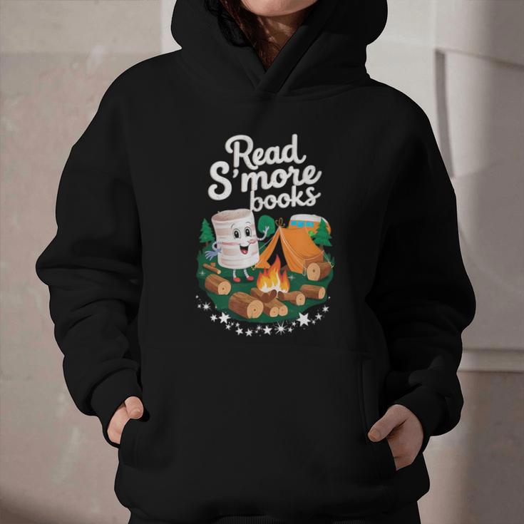 Read S'More Books Around Campfire National Book Week Graphic Youth Hoodie