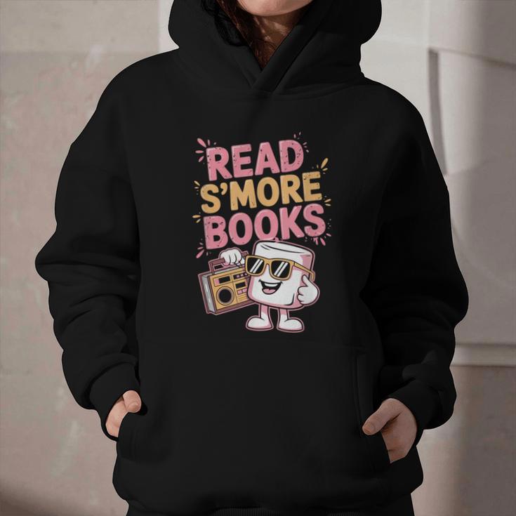Read S'More Books Camping Outdoors Travel Campfire Smores Graphic Youth Hoodie