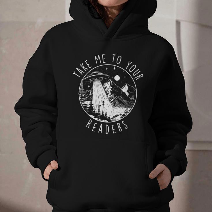 Take Me To Your Readers Book Lover Reading Bookworm Graphic Youth Hoodie