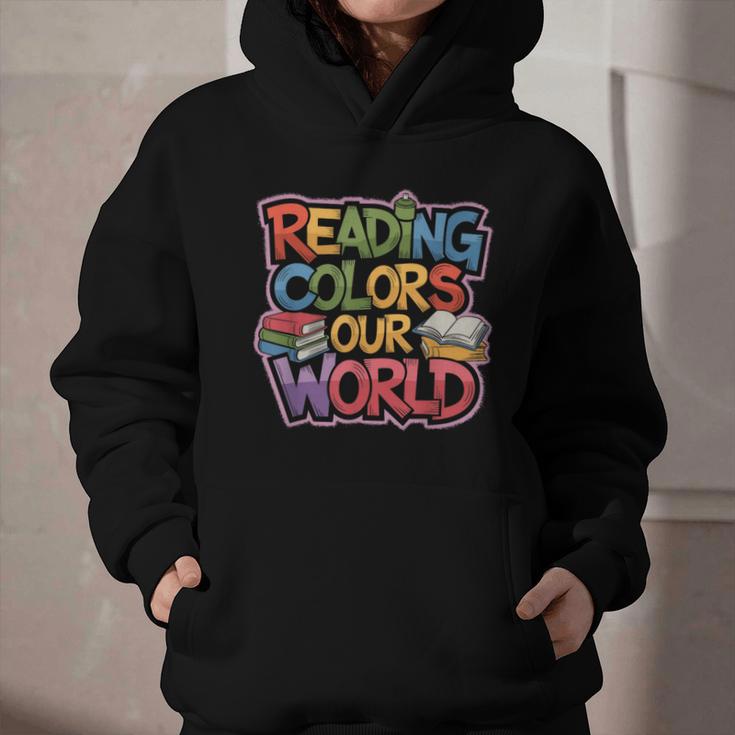 Reading Colors Our World Books Lover Graphic Youth Hoodie