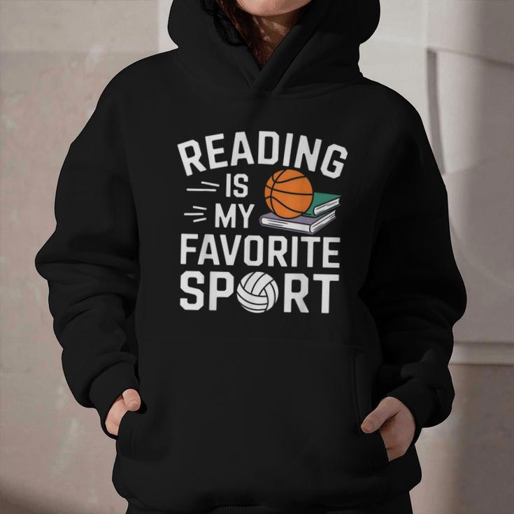 Reading Is My Favorite Sport Reading Book Lover Reader Graphic Youth Hoodie