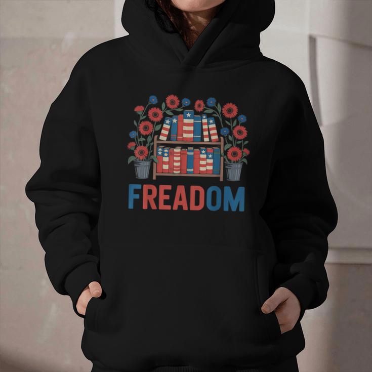 Reading Freadom Freedom Book Lover 4th Of July Men Women Graphic Youth Hoodie