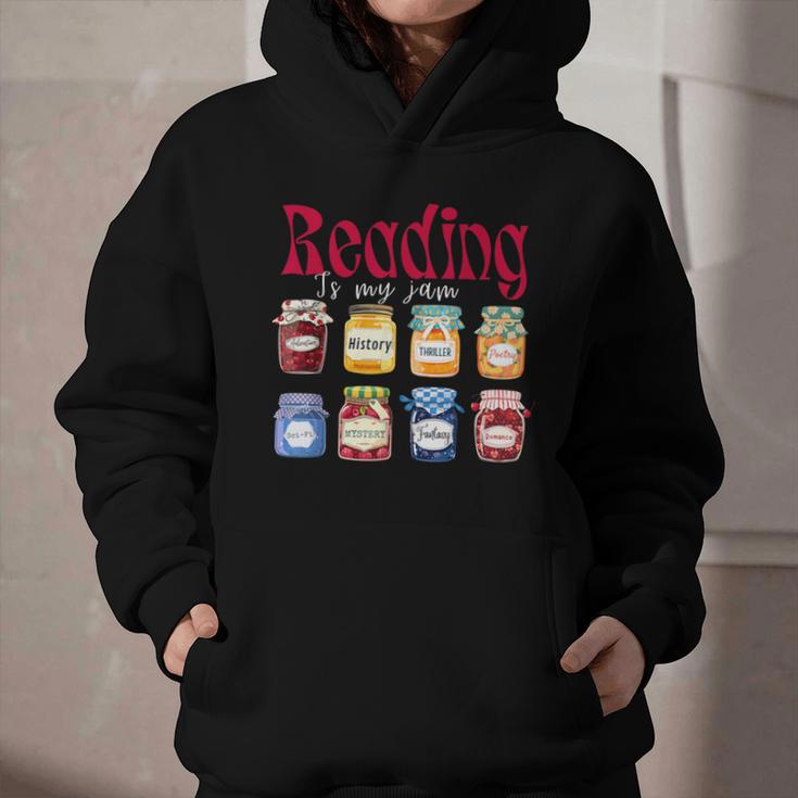 Reading Is My Jam Teacher Student Book Lovers Graphic Youth Hoodie Reading Is My Jam Teacher Student Book Lovers Graphic Youth Hoodie