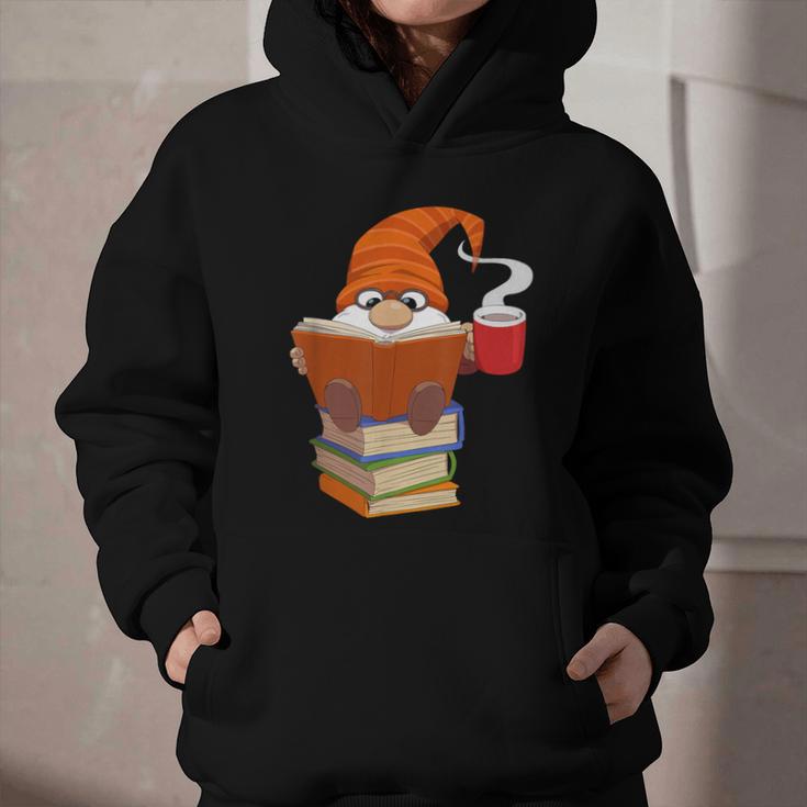Reading Lover Book Graphic Gnome Graphic Youth Hoodie