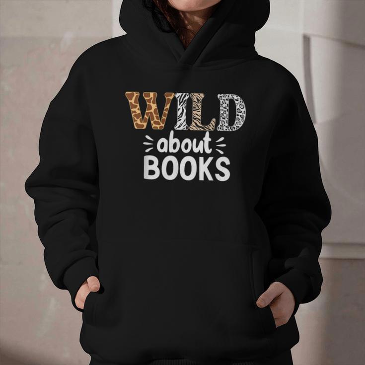 Reading Lover Wild About Books Reading Books And Bookworm Graphic Youth Hoodie