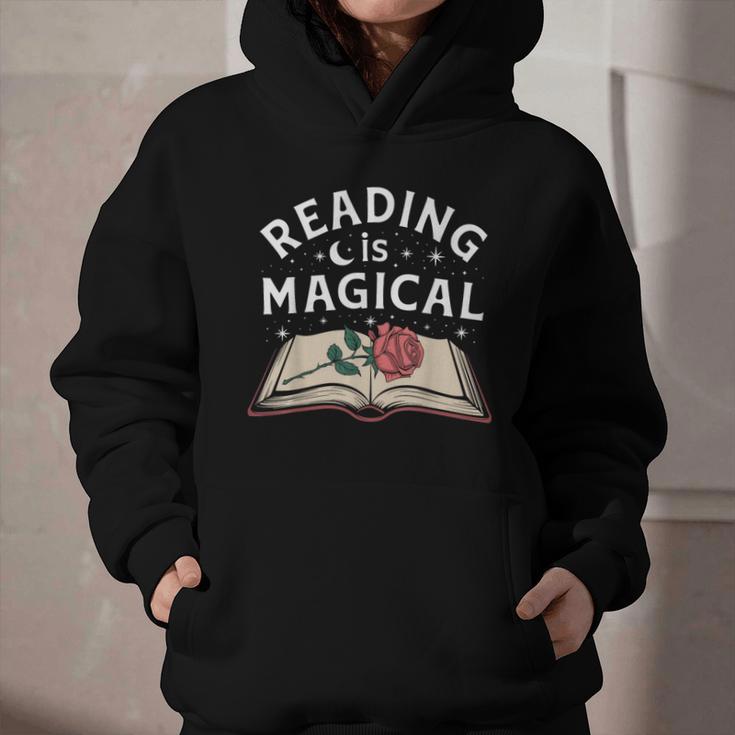 Reading Is Magical Book Lover Bookworm Librarian Library Day Graphic Youth Hoodie Reading Is Magical Book Lover Bookworm Librarian Library Day Graphic Youth Hoodie