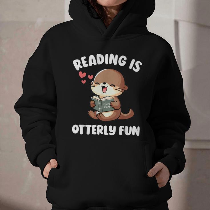 Reading Is Otterly Fun Otter Bookworm Book Lover Librarian Graphic Youth Hoodie Reading Is Otterly Fun Otter Bookworm Book Lover Librarian Graphic Youth Hoodie