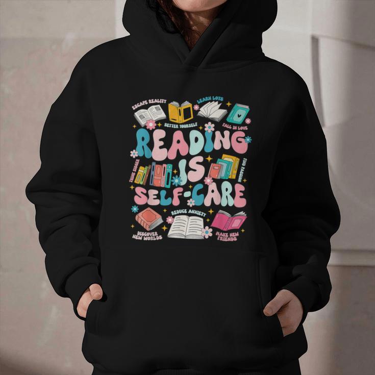 Reading Is Self-Care Book Lover Teacher Student Men Women Graphic Youth Hoodie