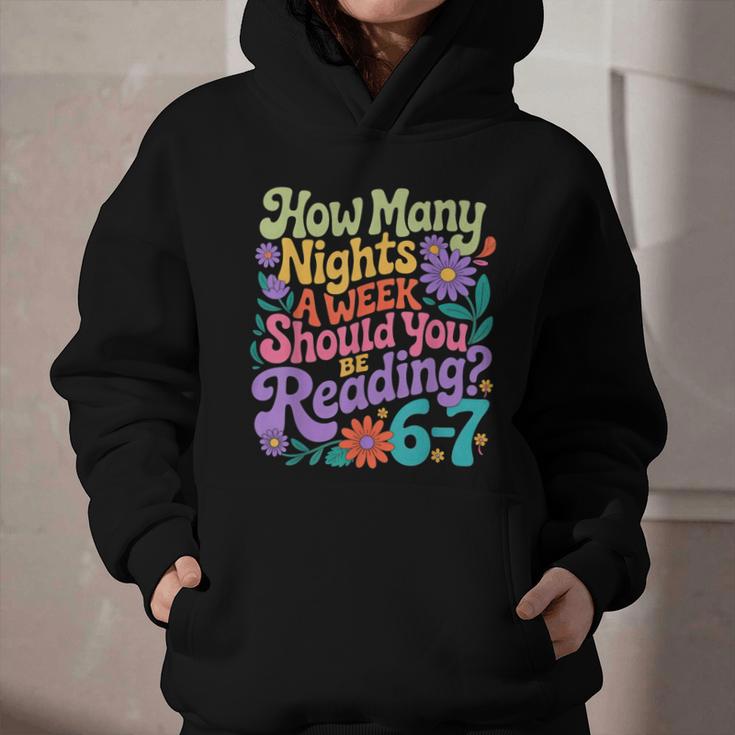 Reading Six Seven Meme Book Lover 67 Teacher 6 7 Graphic Youth Hoodie