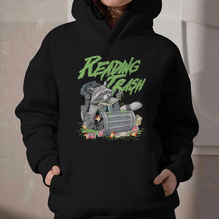 Reading Trash Racoon Bookworm Bookish Librarian Book Lover Graphic Youth Hoodie Reading Trash Racoon Bookworm Bookish Librarian Book Lover Graphic Youth Hoodie